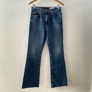 AG Ag-ed Denim Alexxis Vintage Fit Bootcut Jeans Raw Hem Women’s Size 28